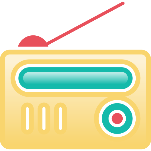 radio Generic Outline Color icon