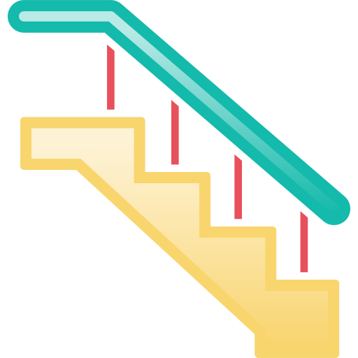 Лестница Generic Outline Color иконка