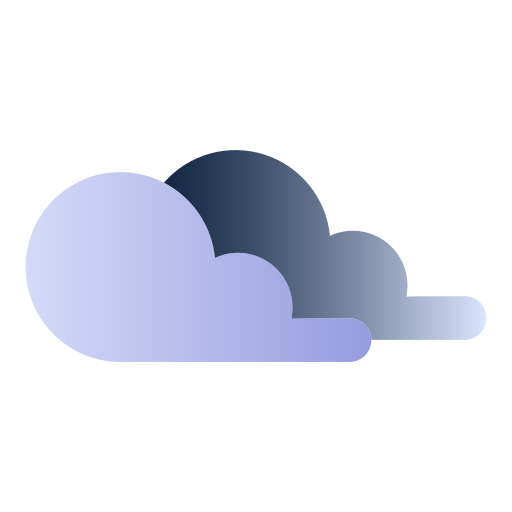 nuage Generic Flat Gradient Icône