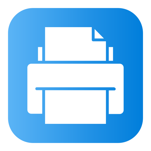 impresora Generic Flat Gradient icono