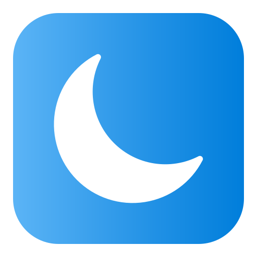 nacht-modus Generic Flat Gradient icon