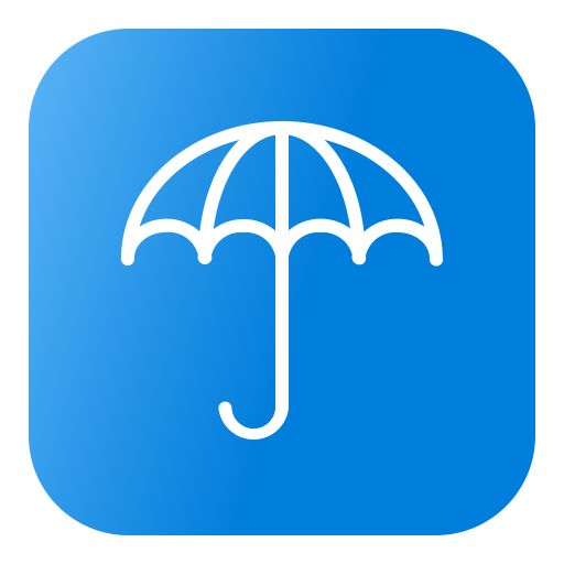 parapluie Generic Flat Gradient Icône