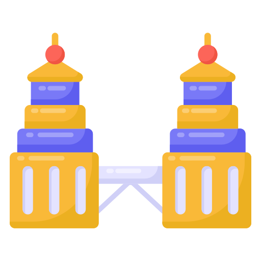 twin towers Generic Flat icoon