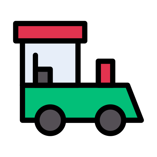Train Vector Stall Lineal Color icon