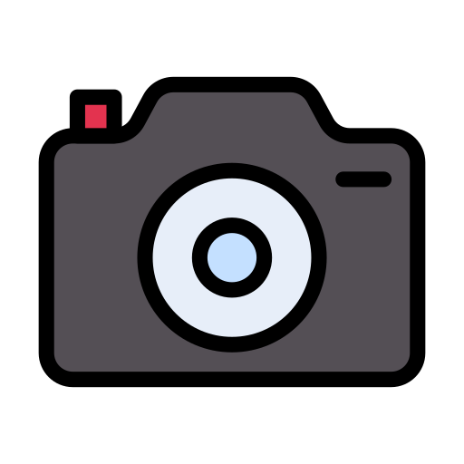Camera Vector Stall Lineal Color icon