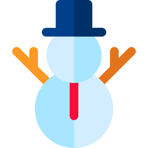 Снеговик Basic Rounded Flat иконка