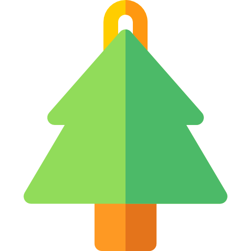 Рождественская елка Basic Rounded Flat иконка