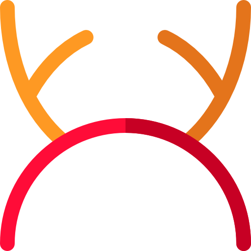 cuernos de ciervo Basic Rounded Flat icono