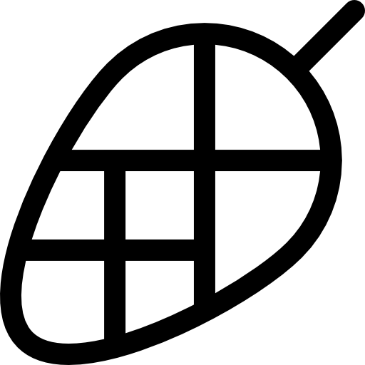 cono de pino Basic Rounded Lineal icono