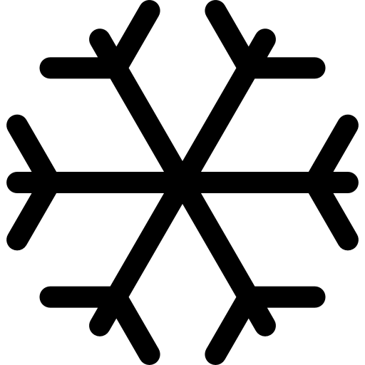 fiocco di neve Basic Rounded Lineal icona