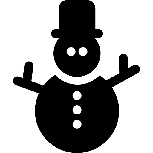 monigote de nieve Basic Rounded Filled icono
