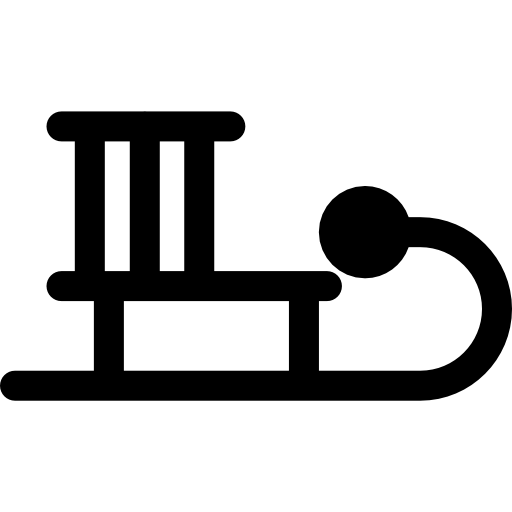 trineo Basic Rounded Filled icono