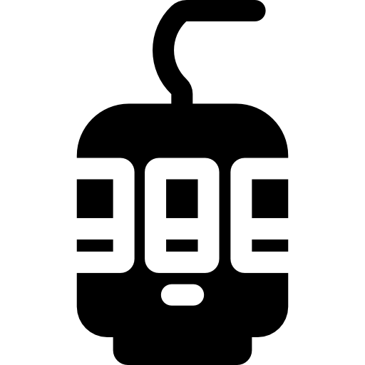 케이블카 캐빈 Basic Rounded Filled icon