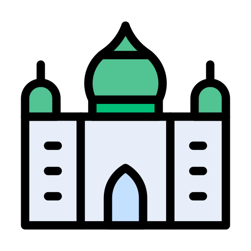Mosque Vector Stall Lineal Color icon