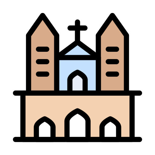 Catholic Vector Stall Lineal Color icon