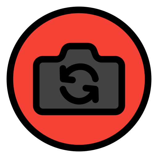 カメラを切り替える Generic Outline Color icon