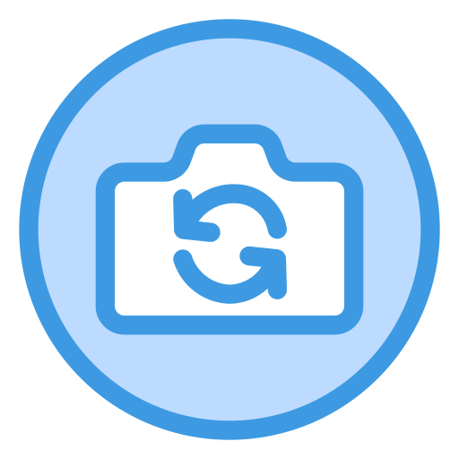 kamera wechseln Generic Blue icon