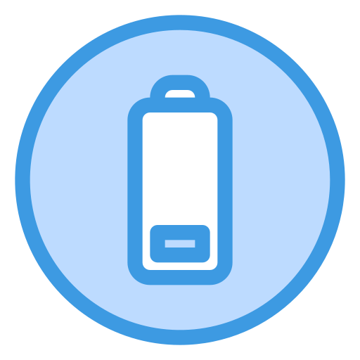 Low battery level Generic Blue icon