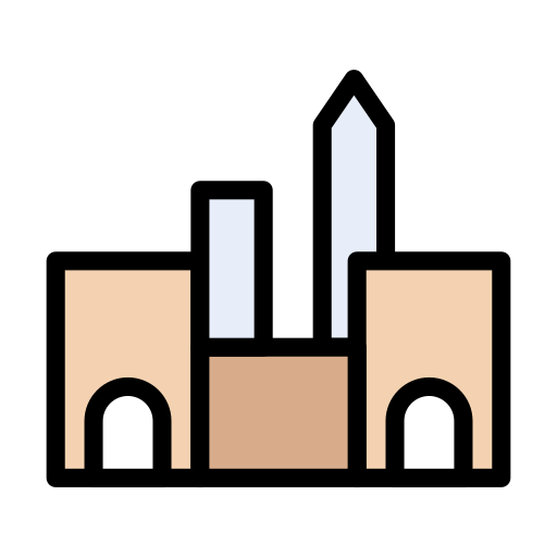 Building Vector Stall Lineal Color icon