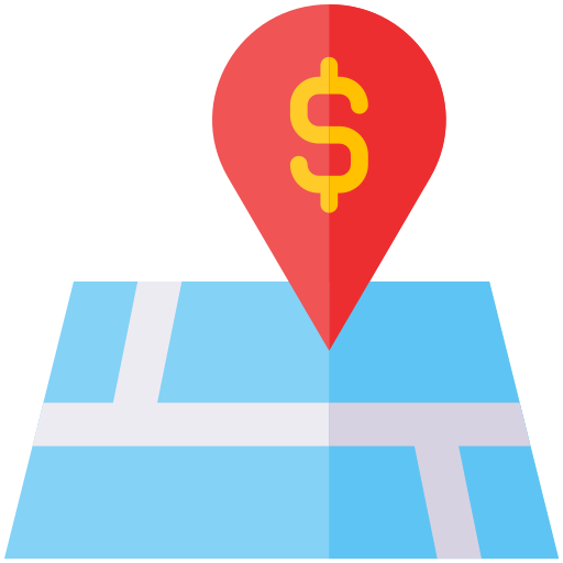 kaart en locatie Generic Flat icoon