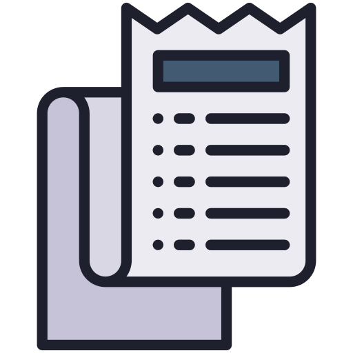 Receipt Generic Outline Color icon