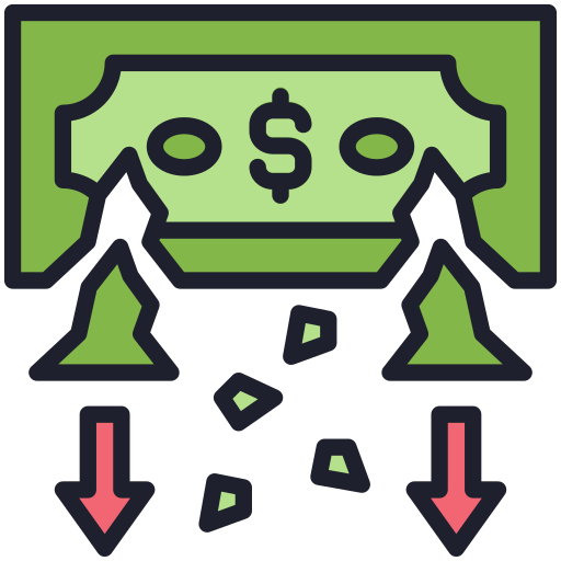 Money loss Generic Outline Color icon