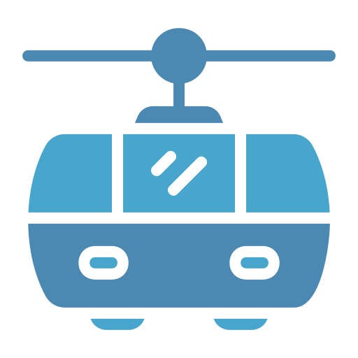 Cable car cabin Generic Blue icon