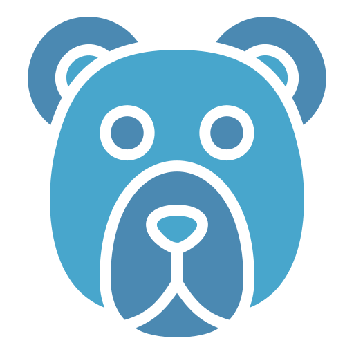 oso polar Generic Blue icono