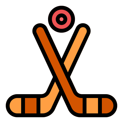 Хоккей на льду Generic Outline Color иконка
