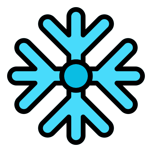 Snowflake Generic Outline Color icon