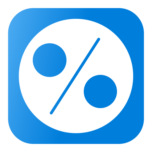 procent Generic Flat Gradient icoon