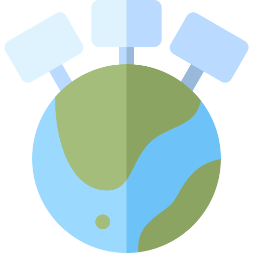 tierra Basic Rounded Flat icono