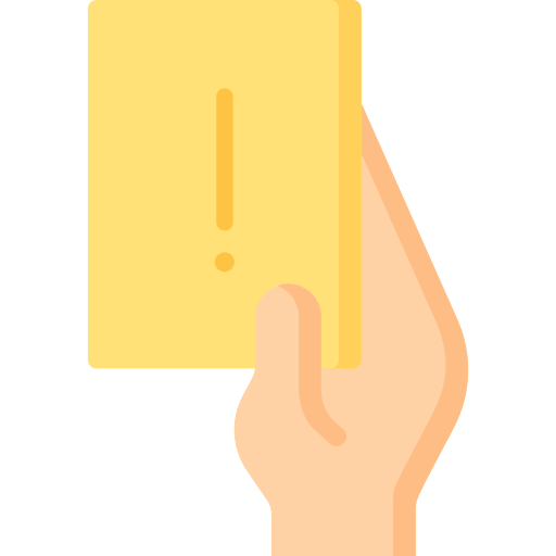 tarjeta amarilla Special Flat icono