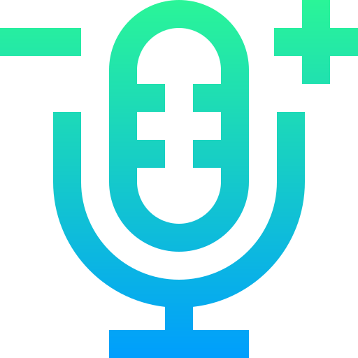Microphone Super Basic Straight Gradient icon