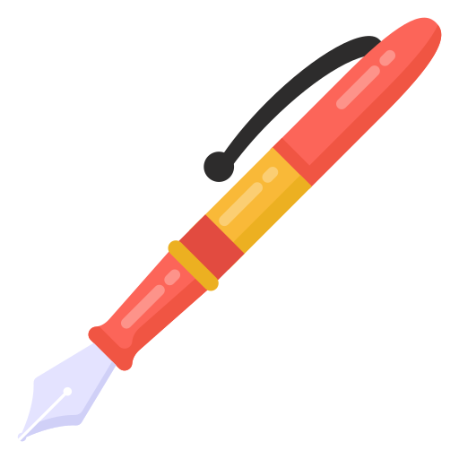 pluma de tinta Generic Flat icono