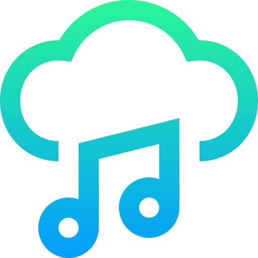 Музыкальное облако Super Basic Straight Gradient иконка