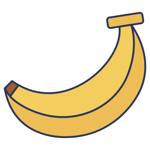 banaan Dinosoft Lineal Color icoon