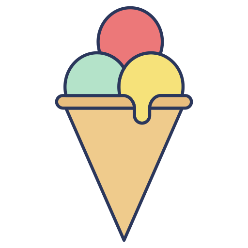 helado Dinosoft Lineal Color icono