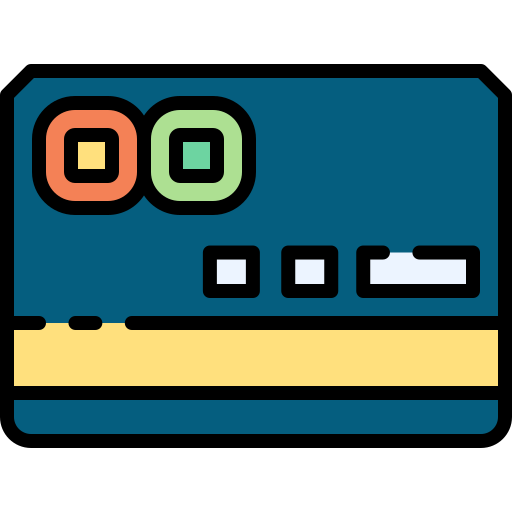tarjeta de crédito Good Ware Lineal Color icono