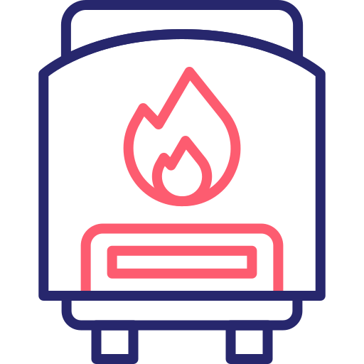 Gas heater Generic Outline Color icon