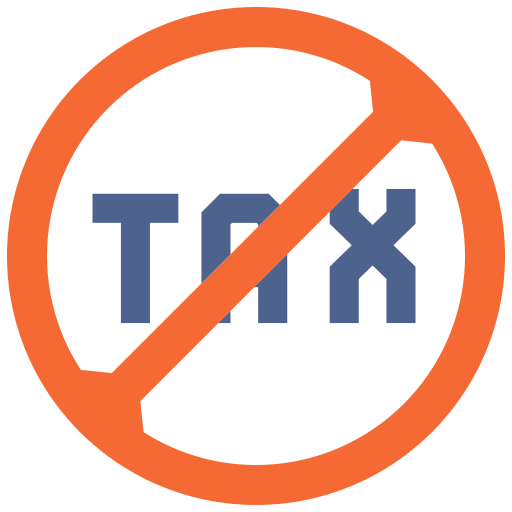 No tax Good Ware Flat icon