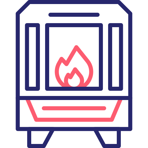 Pellet stove Generic Outline Color icon