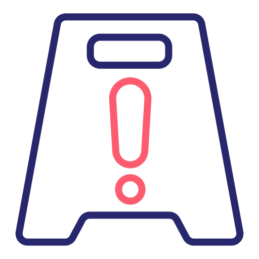 주의 표시 Generic Outline Color icon