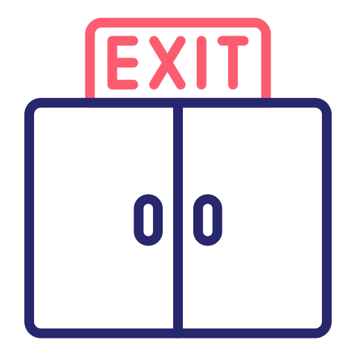 Exit Generic Outline Color icon