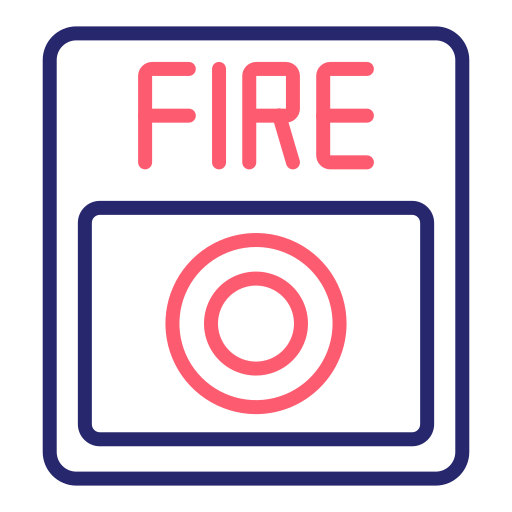 botón de fuego Generic Outline Color icono