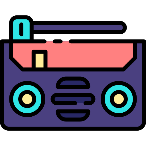 Radio Good Ware Lineal Color icon