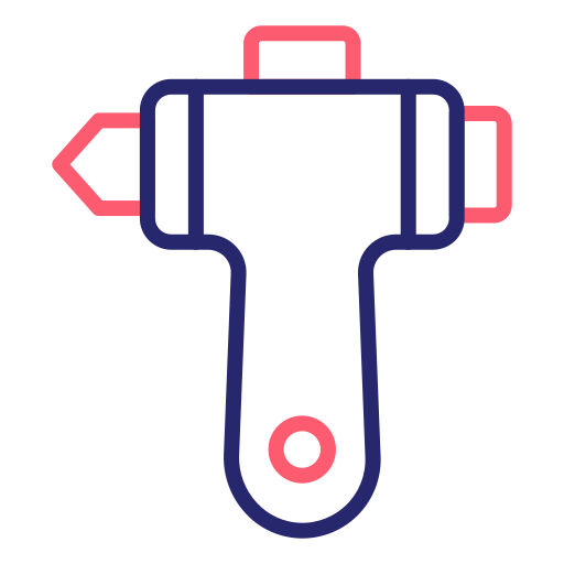 Glass hammer Generic Outline Color icon