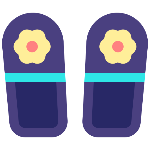 Slippers Good Ware Flat icon