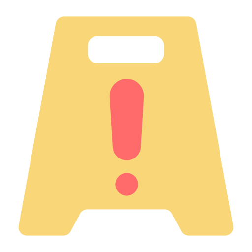 Caution sign Good Ware Flat icon