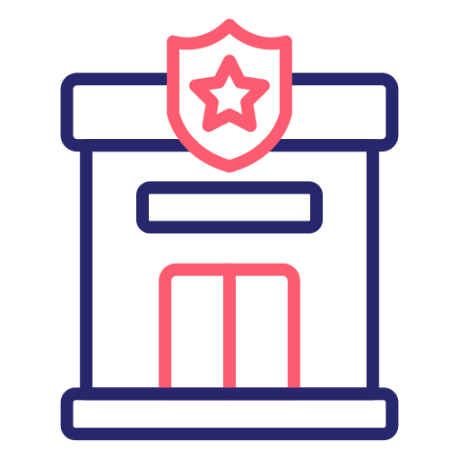 警察署 Generic Outline Color icon